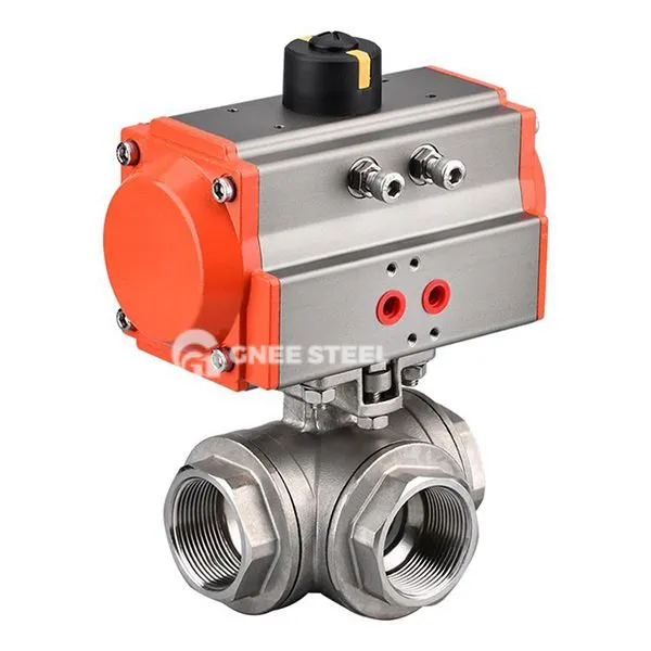 বায়ুসংক্রান্ত থ্রি ওয়ে বল ভালভ