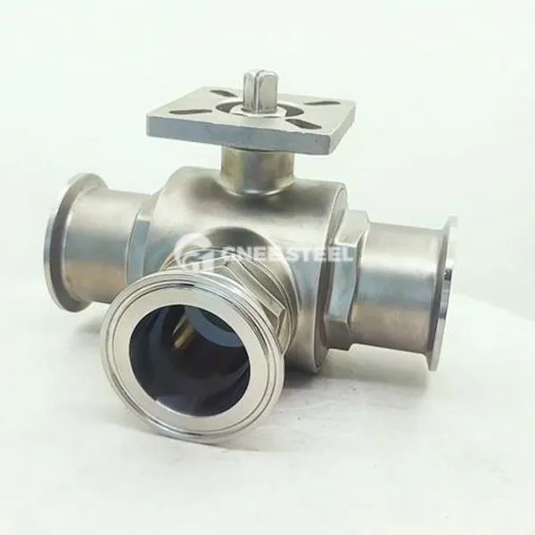 স্যানিটারি 3- ওয়ে বল ভালভ